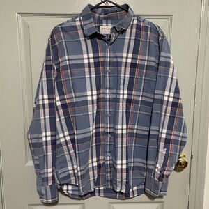 Twillory Men’s XL Extra Large Tailored Fit Untuckable Long Sleeve Button Shirt